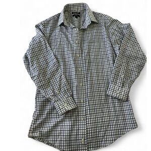 Kirkland Signature Blue and White Plaid Men's Shirt